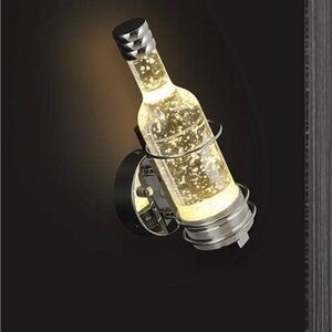 Modern Wall Scone with built-in LED light. No brand name. Hardwired.